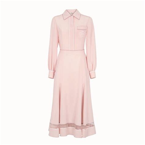 fendi pink silk dress|Dresses .